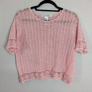 Baby Pink Linen Blend Top